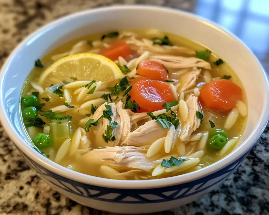 Mediterranean Diet Recipes: Greek Lemon Chicken Soup With Orzo in 25 Minutes