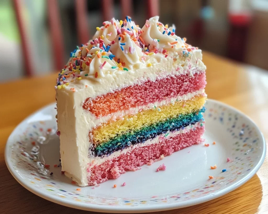 Birthday Cake: Hidden Rainbow Layer Birthday Cake in 45 Minutes