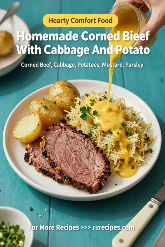 Homemade Corned Beef With Cabbage And Potato