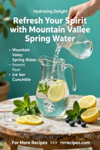 Refresh Your Spirit with Mountain Valley Spring Water