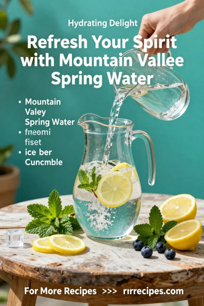 Refresh Your Spirit with Mountain Valley Spring Water