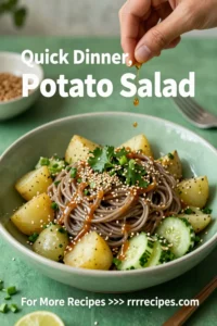 Potato Salad: Chilled Soba Noodle and Potato Salad With Sesame Dressing in 20 Minutes