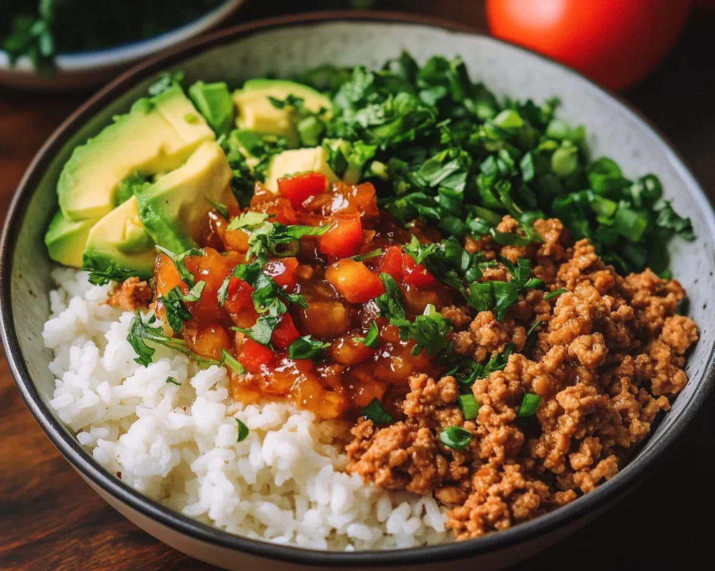 Easy Dinner Recipes: Honey Garlic Ground Turkey and Rice Bowls in 20 Minutes