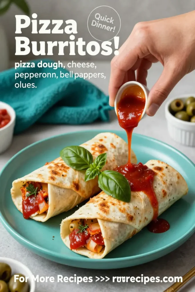 Pizza Burritos (Oven Baked or Air Fried)