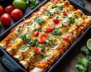 Cinco de Mayo: Baked Chicken Enchiladas With Red Sauce in 30 Minutes