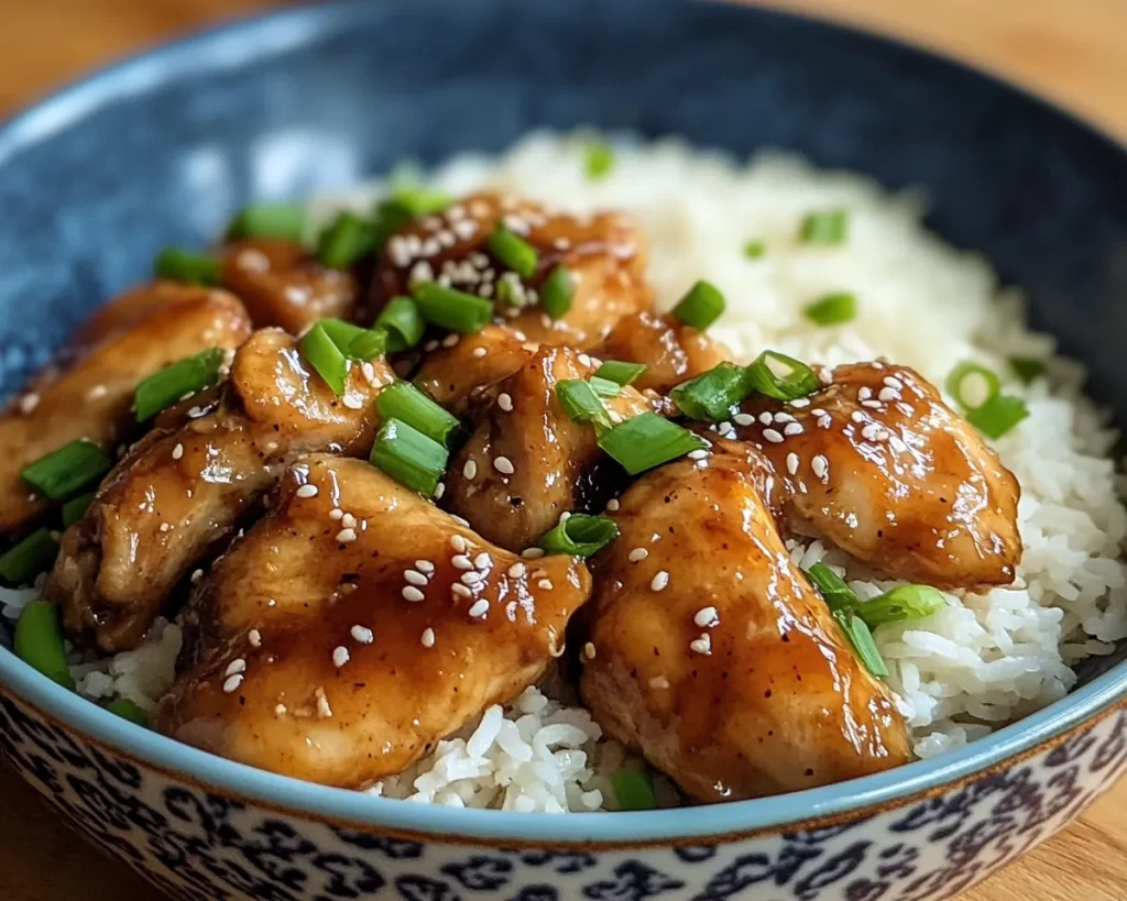 Chicken Thigh Recipes: Sticky Teriyaki Chicken Thighs With Jasmine Rice in 30 Minutes