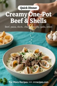 Creamy One-Pot Beef & Shells