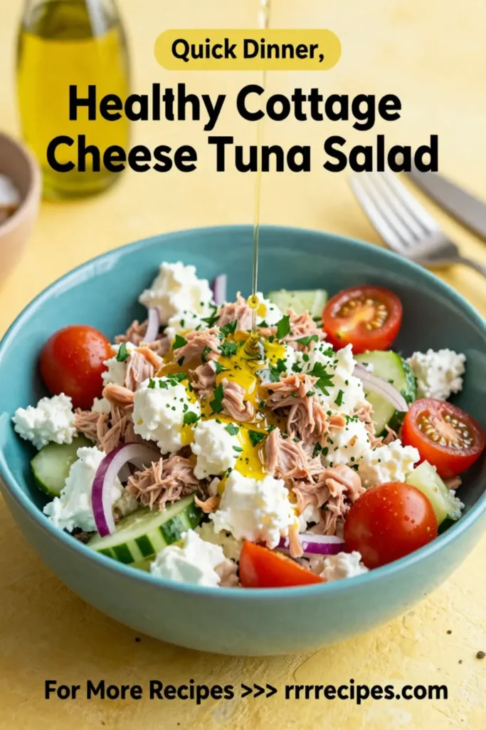 Healthy Cottage Cheese Tuna Salad