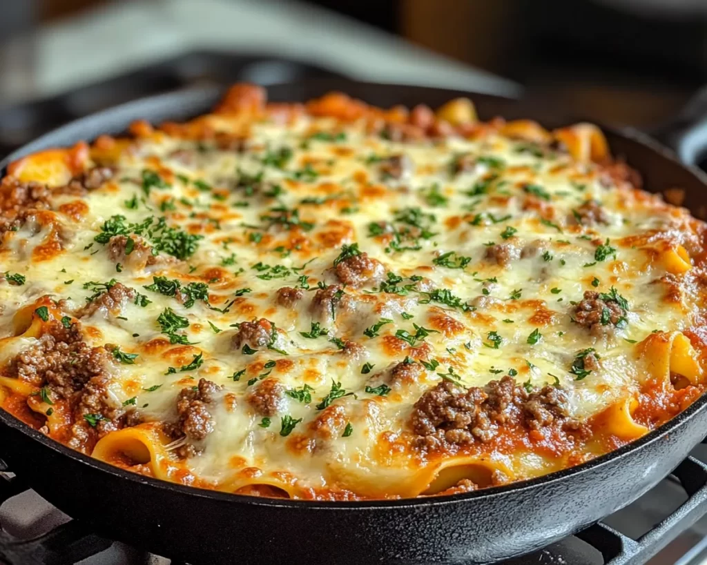 Dinner Recipes: Skillet Lasagna With Ground Beef and Ricotta in 25 Minutes