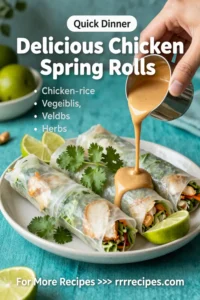 Delicious Chicken Spring Rolls with Peanut Sauce: 5 Secrets Revealed!