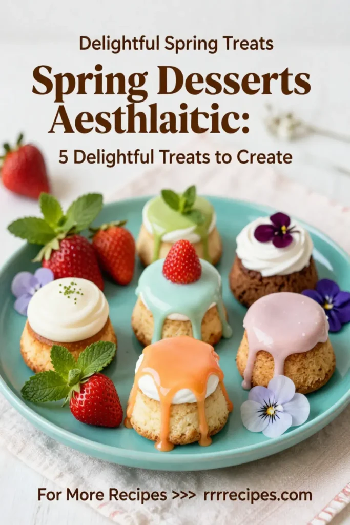 Spring Desserts Aesthetic: 5 Delightful Treats to Create