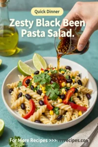 Zesty Black Bean Pasta Salad