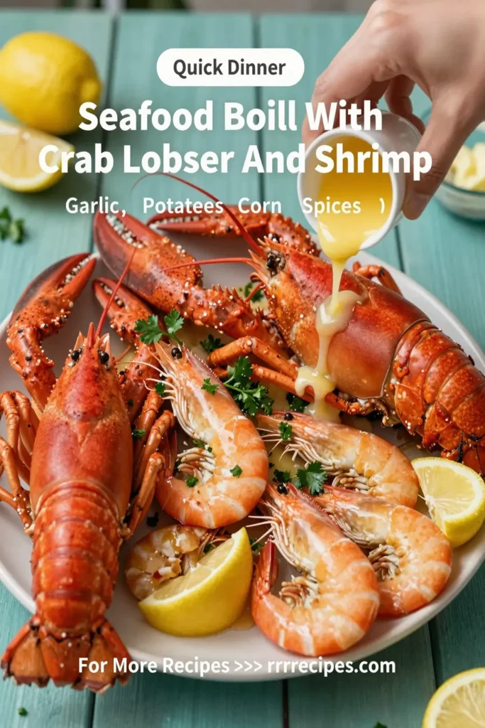 Seafood Boil With Crab Lobster And Shrimp