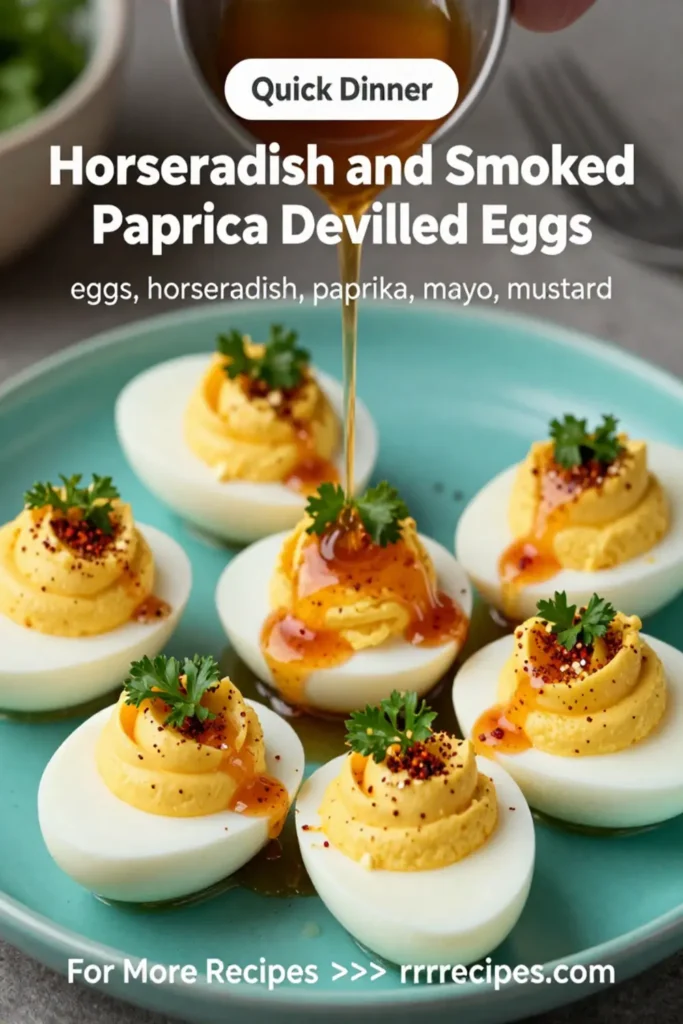 Deviled Eggs: Horseradish and Smoked Paprika Deviled Eggs in 20 Minutes