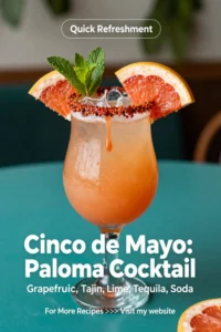 Cinco de Mayo: Paloma Cocktail With Grapefruit and Tajin Rim in 10 Minutes
