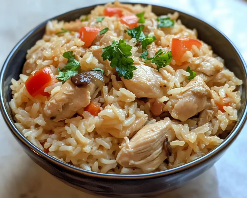 Crockpot Recipes: Crockpot Marry Me Chicken and Rice in 10 Minutes Prep