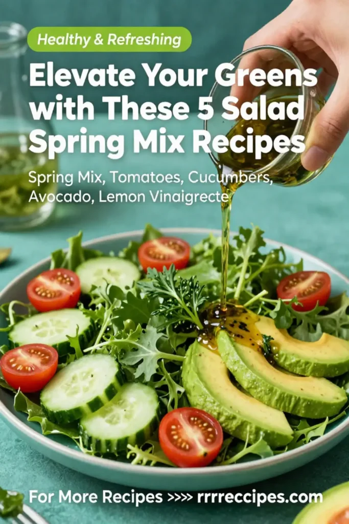 Elevate Your Greens with These 5 Salad Spring Mix Recipes