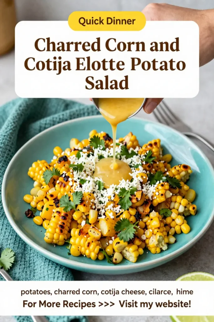 Potato Salad: Charred Corn and Cotija Elote Potato Salad in 25 Minutes