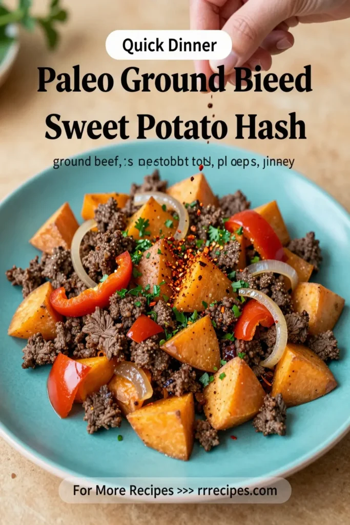 Paleo Ground Beef And Sweet Potato Hash