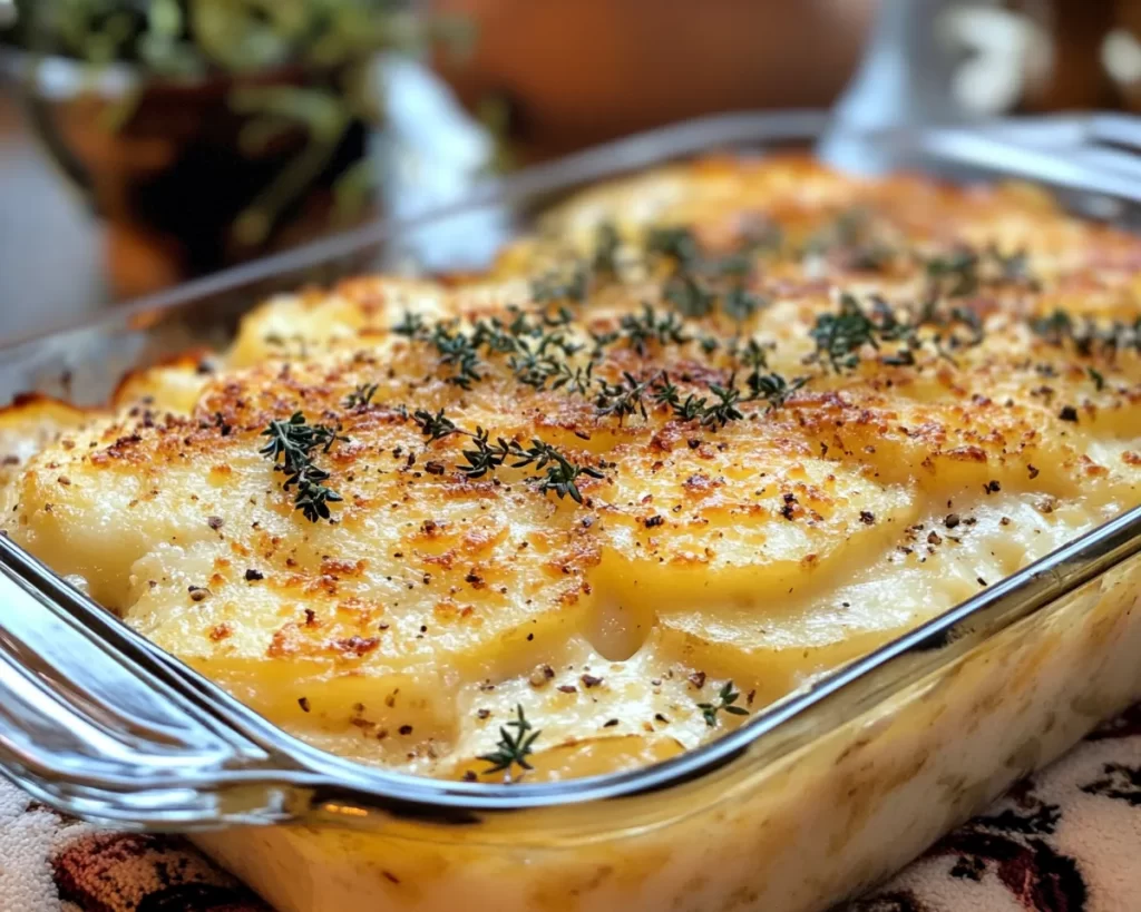 Scalloped Potatoes: Make Ahead Cheddar Scalloped Potatoes in 40 Minutes