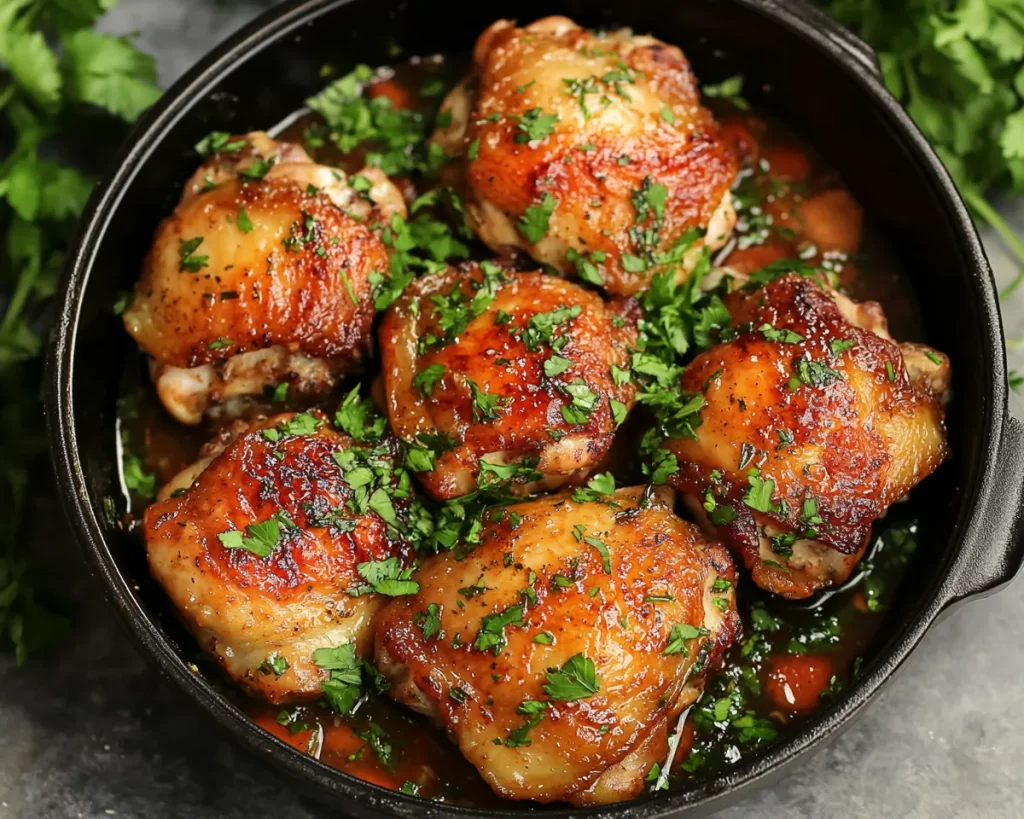 Chicken Thigh Recipes: Slow Cooker Honey Garlic Chicken Thighs in 10 Minutes Prep