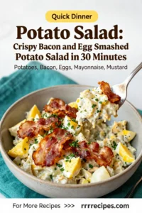 Potato Salad: Crispy Bacon and Egg Smashed Potato Salad in 30 Minutes