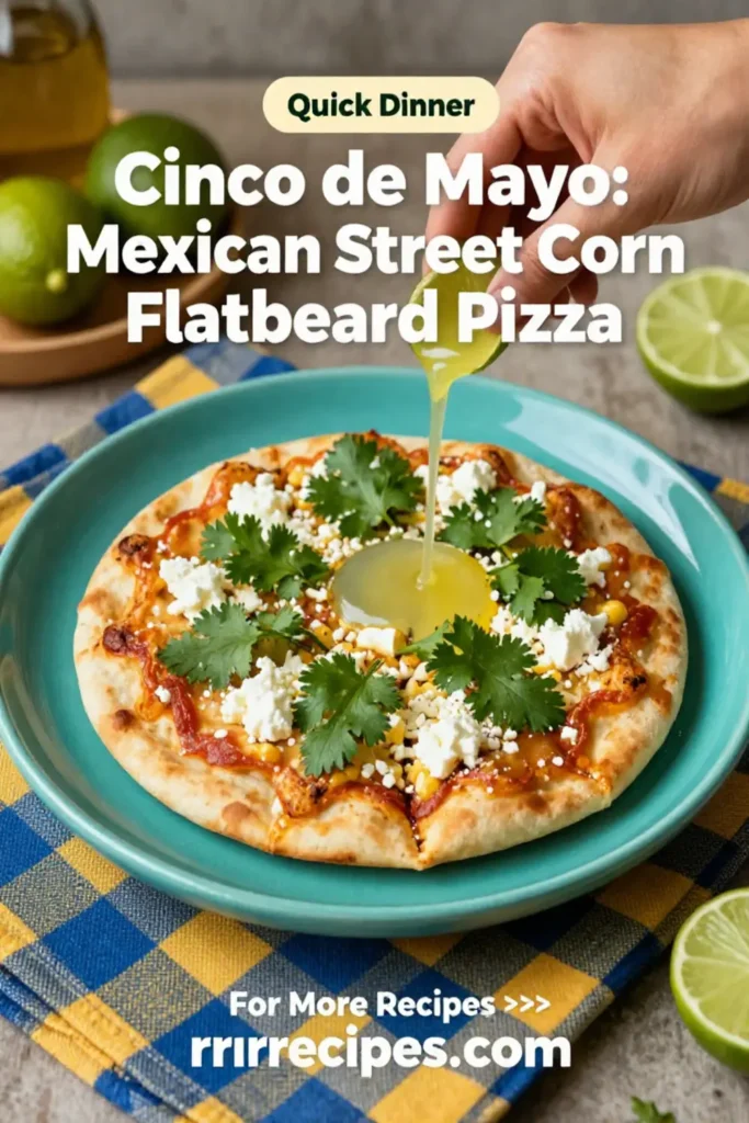 Cinco de Mayo: Mexican Street Corn Flatbread Pizza for Cinco de Mayo in 20 Minutes