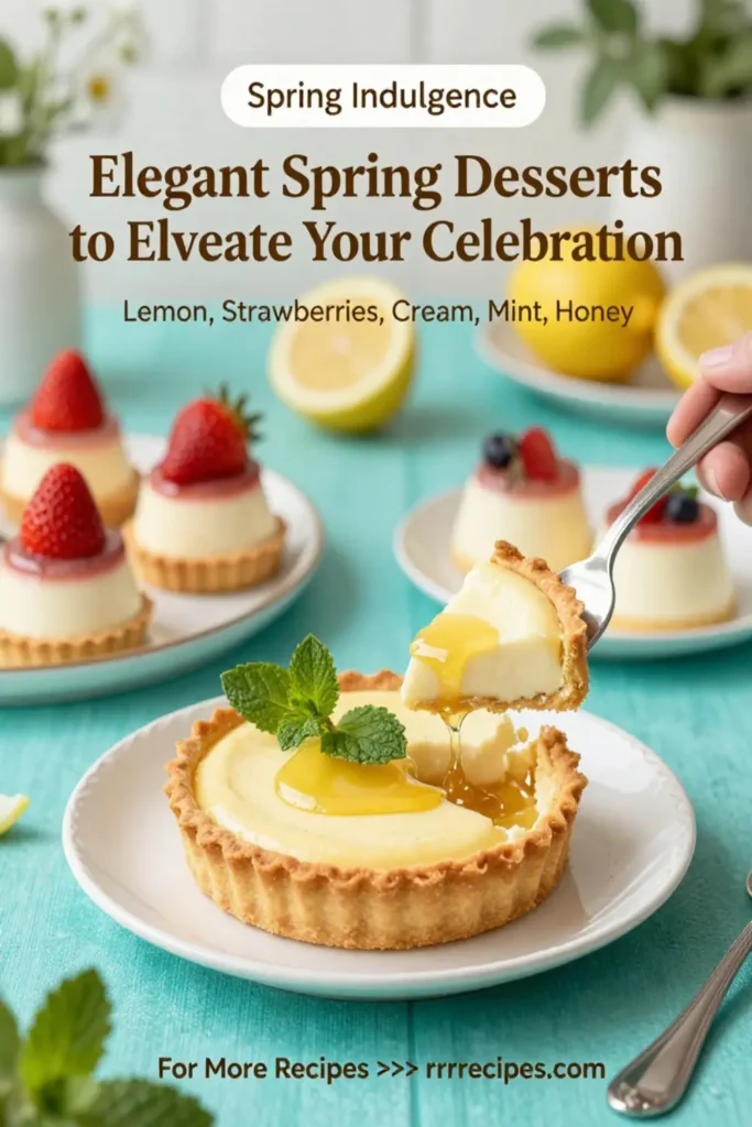 Elegant Spring Desserts to Elevate Your Celebration