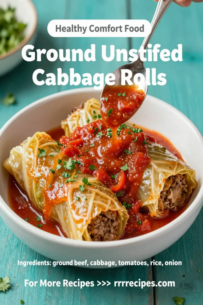 Ground Beef Unstuffed Cabbage Rolls