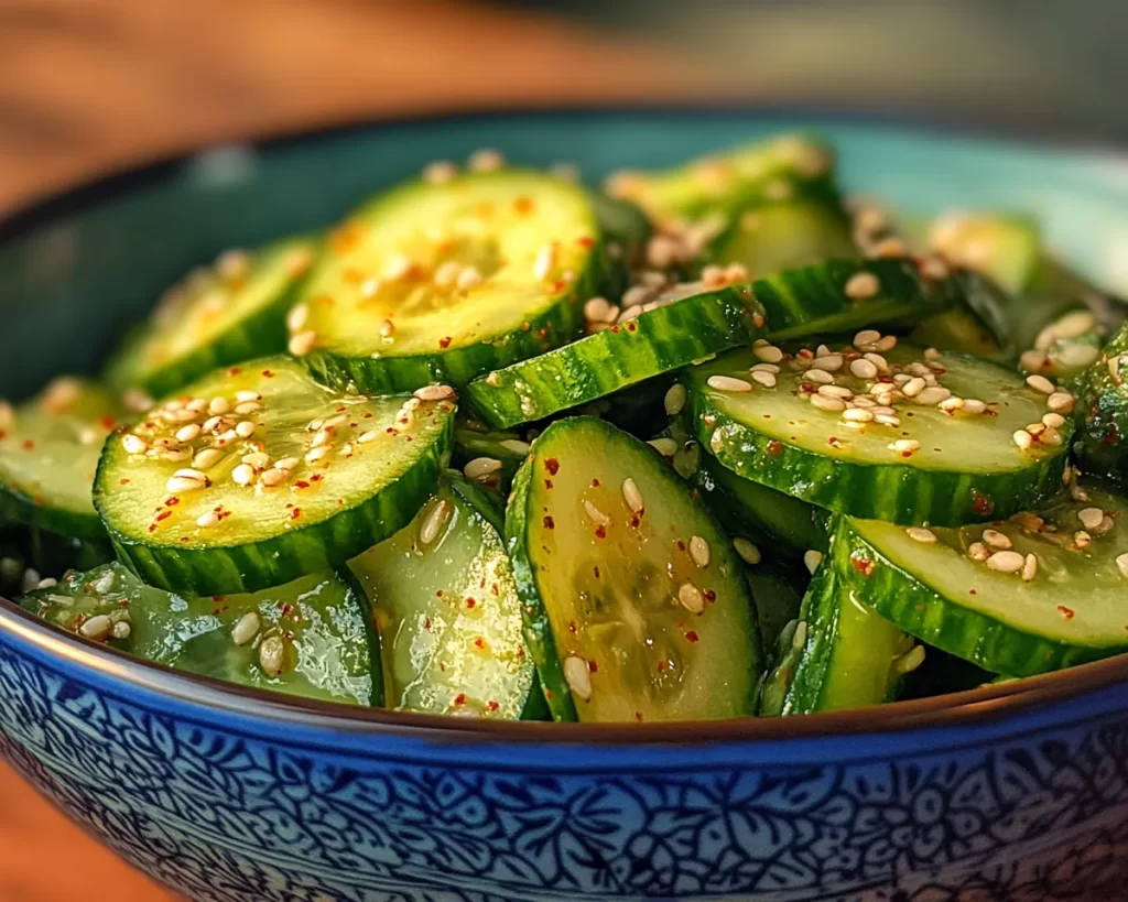 Cucumber Salad: Korean Sesame Gochugaru Cucumber Salad in 10 Minutes