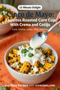 Cinco de Mayo: Esquites Roasted Corn Cup With Crema and Cotija in 15 Minutes