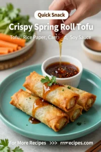 Crispy Spring Roll Tofu Delights: A Vegan Appetizer Recipe You’ll Love!