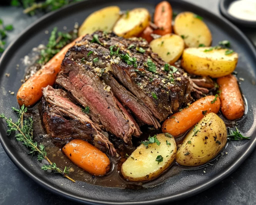 Crockpot Recipes: Crockpot Pot Roast With Carrots and Potatoes in 10 Minutes Prep