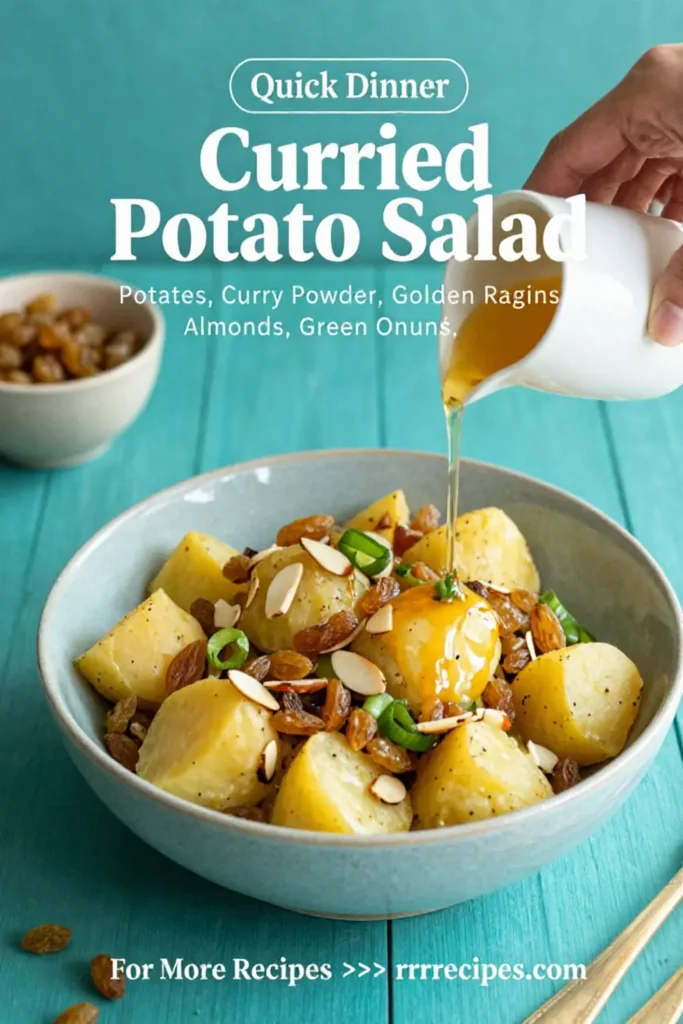 Potato Salad: Curried Potato Salad With Golden Raisins and Almonds in 20 Minutes