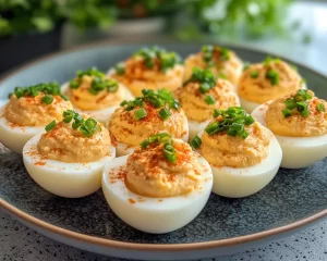 Deviled Eggs: Sriracha Pickled Jalapeño Spicy Deviled Eggs in 20 Minutes