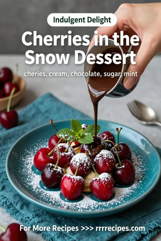 Cherries in the Snow Dessert