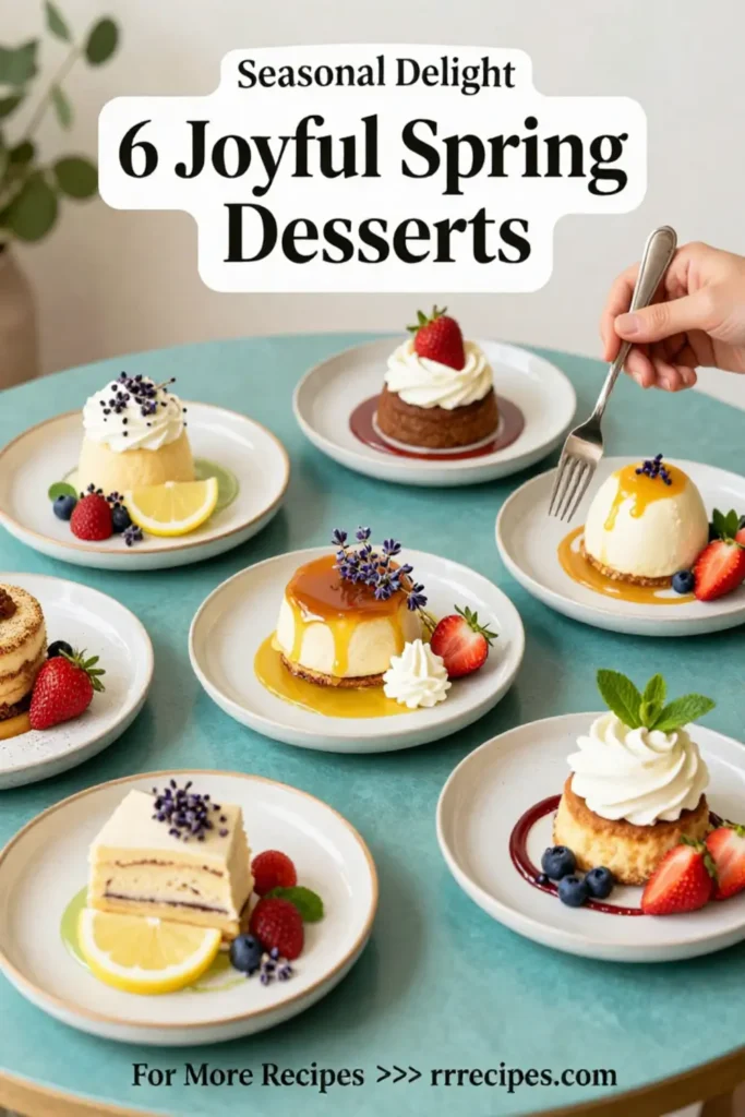 6 Joyful Spring Plated Desserts to Savor This Season