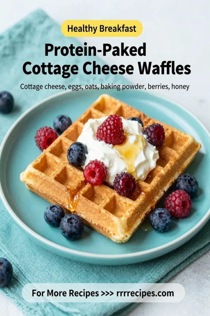 Protein-Packed Cottage Cheese Waffles