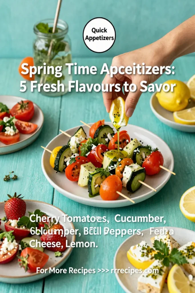 Spring Time Appetizers: 5 Fresh Flavors to Savor