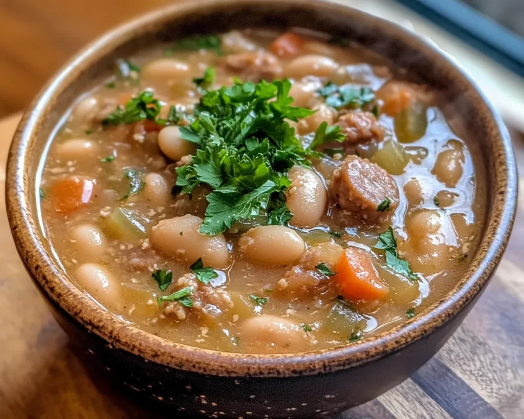 Recipes: Creamy White Bean and Sausage Tuscan Soup in 25 Minutes