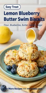 Lemon Blueberry Butter Swim Biscuits