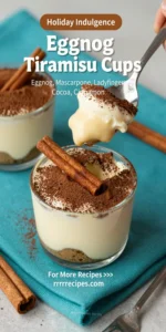 Eggnog Tiramisu Cups