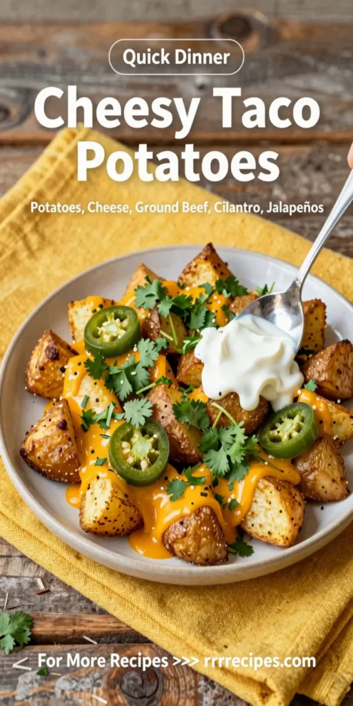 Cheesy Taco Potatoes
