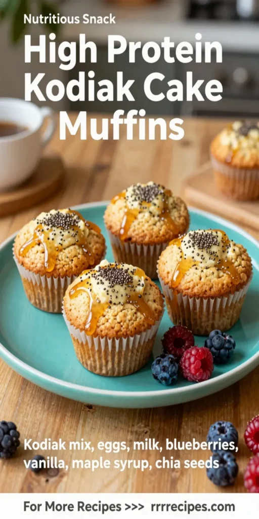 High Protein Kodiak Cake Muffins