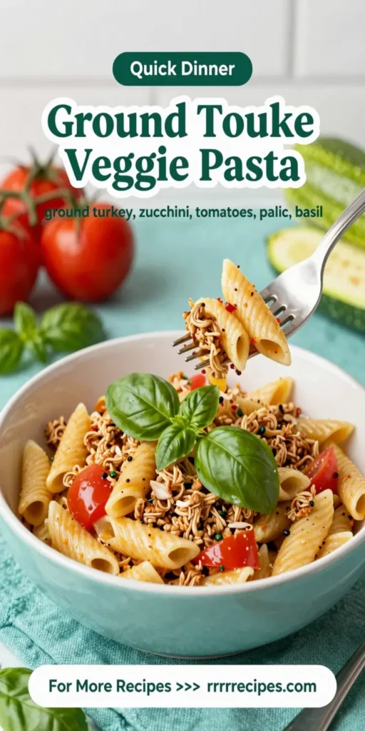 Ground Turkey Veggie Pasta
