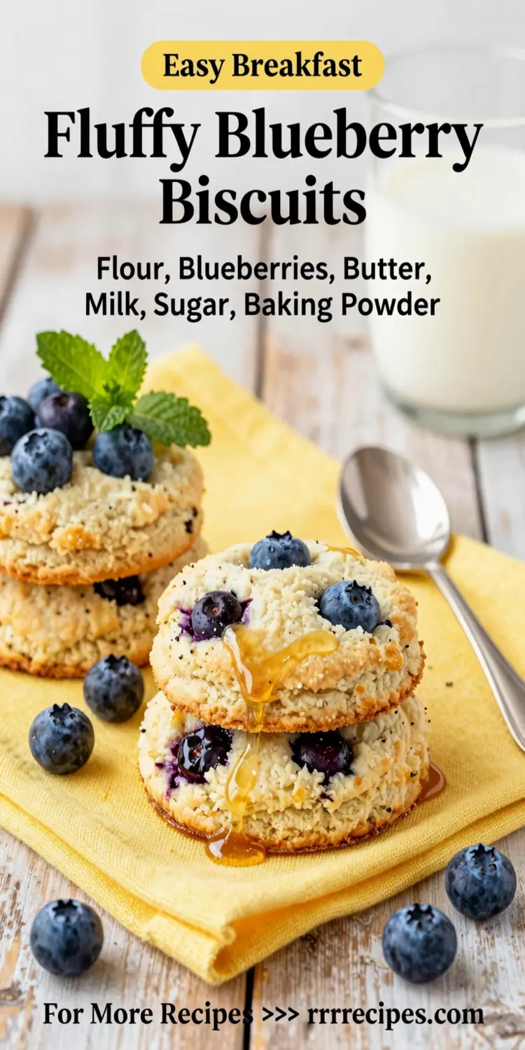 Fluffy Blueberry Biscuits