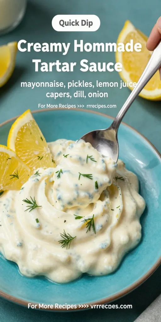 Creamy Homemade Tartar Sauce