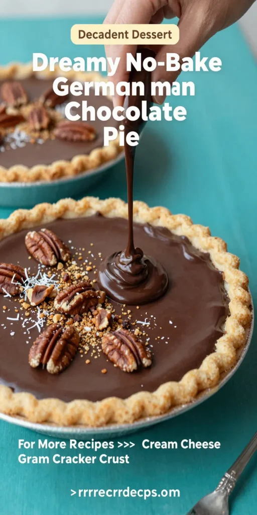 Dreamy No-Bake German Chocolate Pie