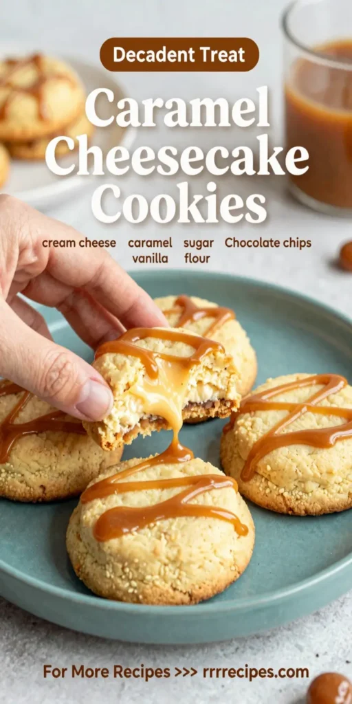 Caramel Cheesecake Cookies