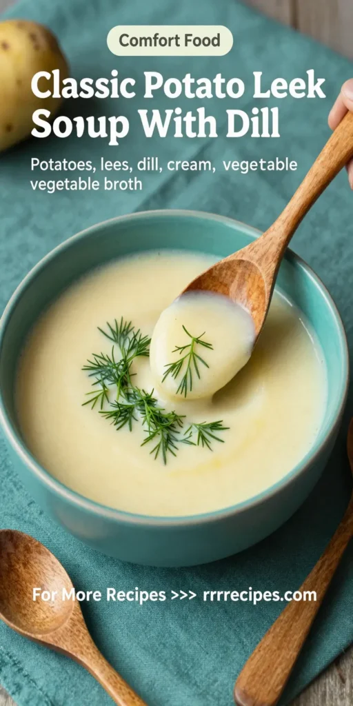 Classic Potato Leek Soup With Dill